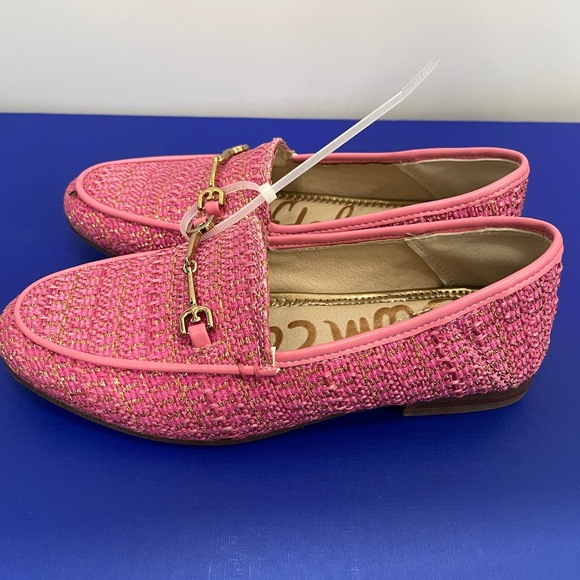 New with box Sam Edelman girls Loraine Pink Rose Loafers size 1m - Picture 2 of 6